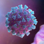 Microscopic representation of cell virus