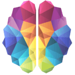 rainbow brain icon